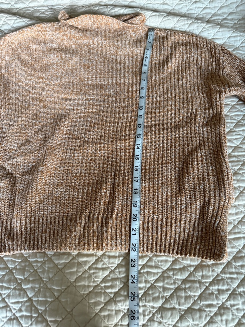 cupcakes & cashmere Brown Marled Cowl Mock Neck Sweater - Picture 7 of 7